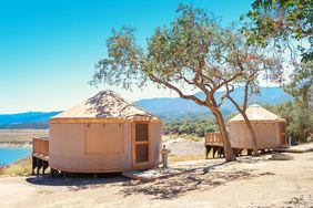 Yurts at Cachuma Lake Recreation Area California USA