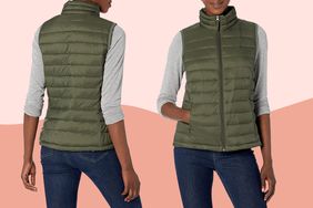 Amazon Essentials Women's Lightweight Water-Resistant Packable Puffer Vest
