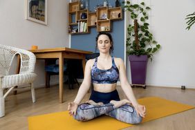 How to Create a Meditation Space at Home: woman meditating