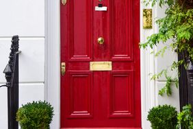 Best Front Door Colors, According to Feng Shui, red front door