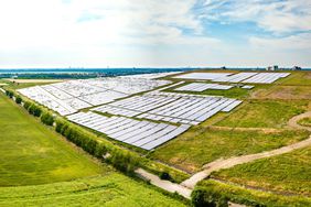 Clean Electricity Solar Farm Power Station in Germany