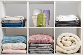 Things to Purge from Linen Closet, organized closet
