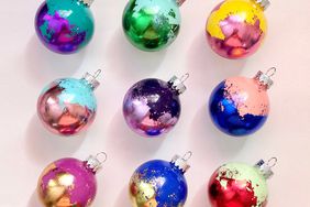 ombre sparkly ornaments