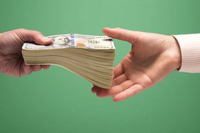 financially-dependent-relationship: handing over cash