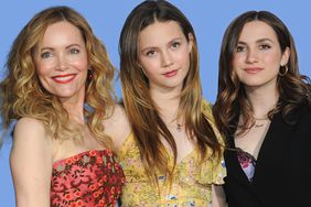 Actress Leslie Mann with daughters Iris Apatow and Maude Apatow
