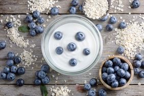 most-nutrient-dense-foods-to-eat: Greek yogurt with blueberries