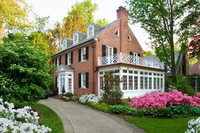 Buying and Restoring an Old House: red brick colonial
